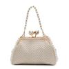 New design fashionable straw woven pearl portable dinner bag personalized mix and match style casual personality messenger women's bag