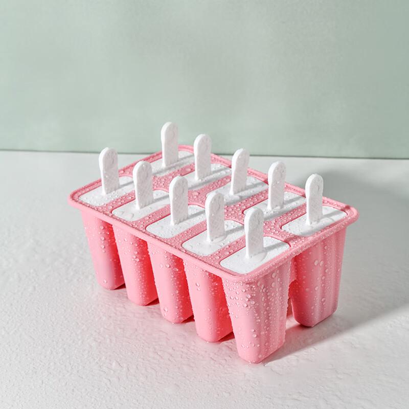 10-Cavity Silicone Popsicle Mold with Handles