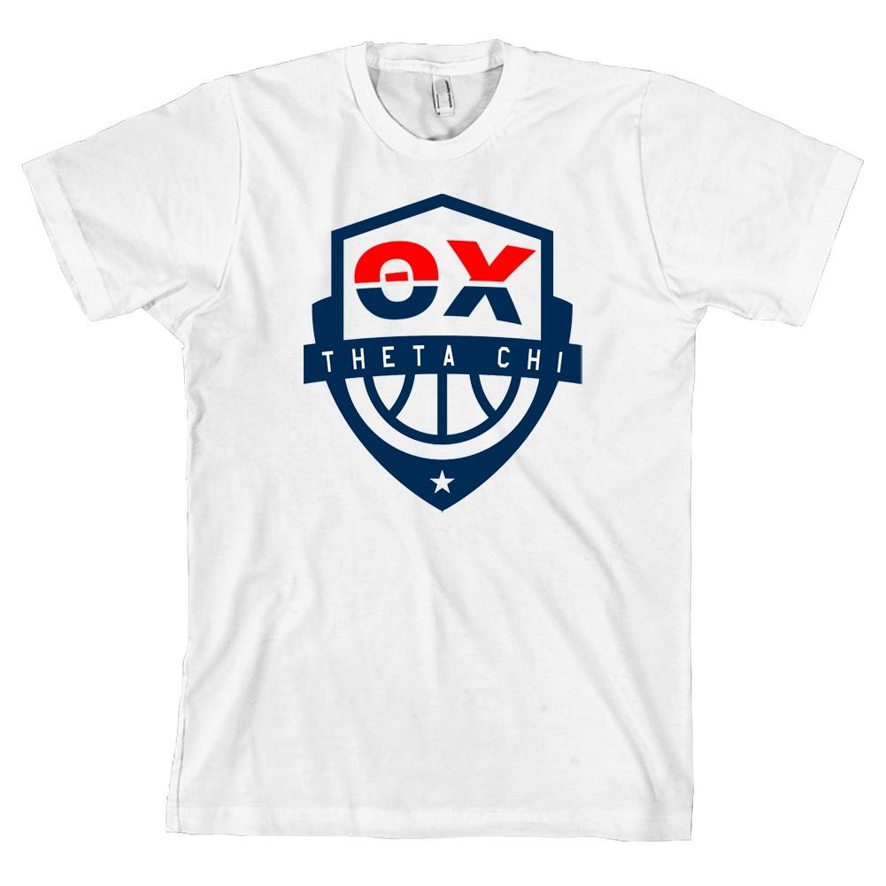 Theta Chi USA Basketball Bella + Canvas T Shirt Tee NEW WITH TAGS S разноцветный