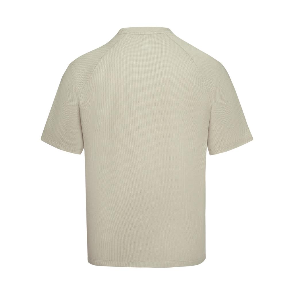 Under Armour Ef Waffle Logo Comfortable Sports Casual Short Sleeve T-Shirt Men Tops Khaki Gray 6014340-289