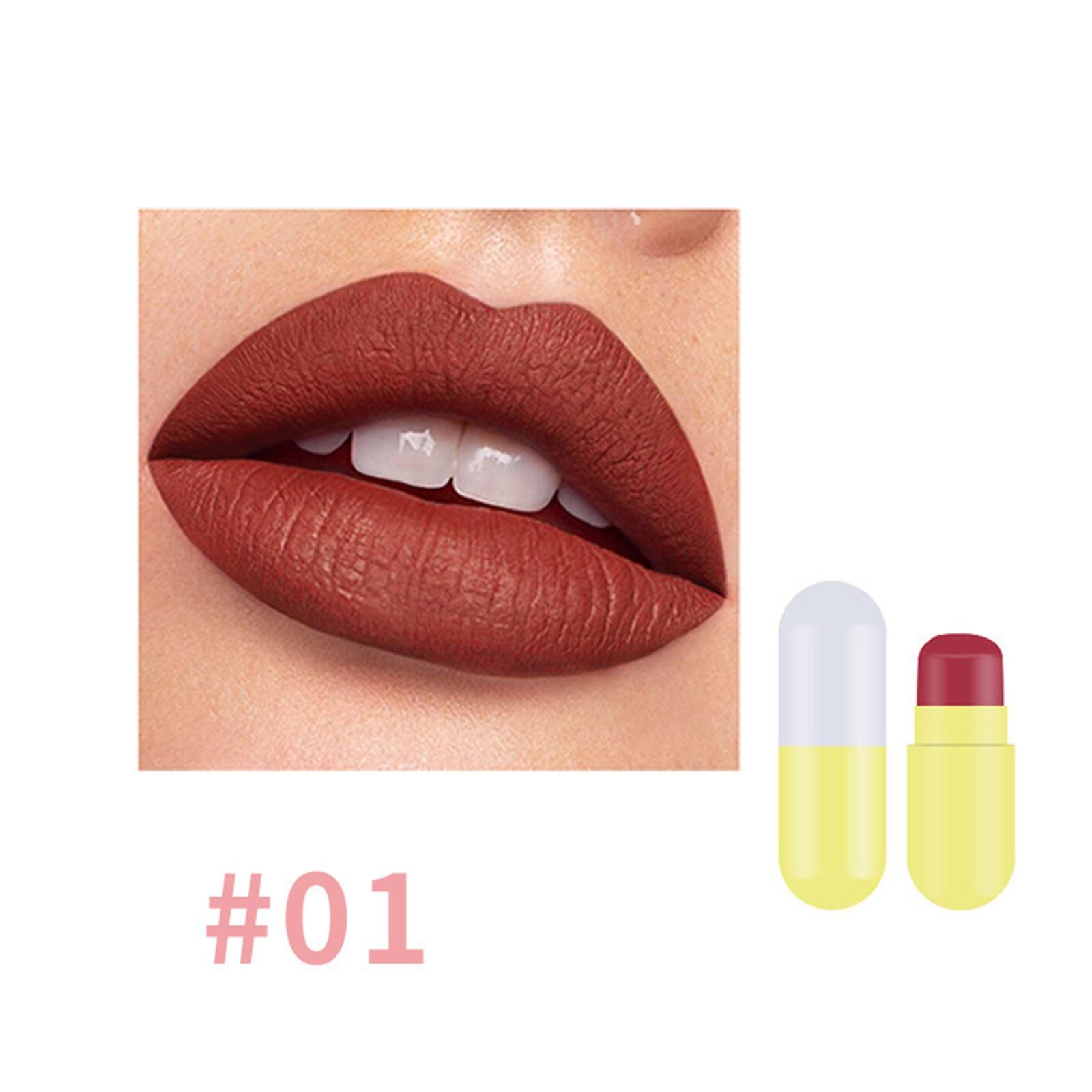 

Помада Маленькая Портативная Помада Женская Помада Для Девочек Макияж Глазурь Для Губ One Size