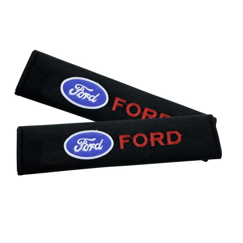 

Car Sticker 2Pcs Car Seat Belt Pads Seat Shoulder Strap Pad Cushion Cover For Ford Focus 2 3 Fiesta Fusion Mk2 Mustang Mk7 Car S чёрный