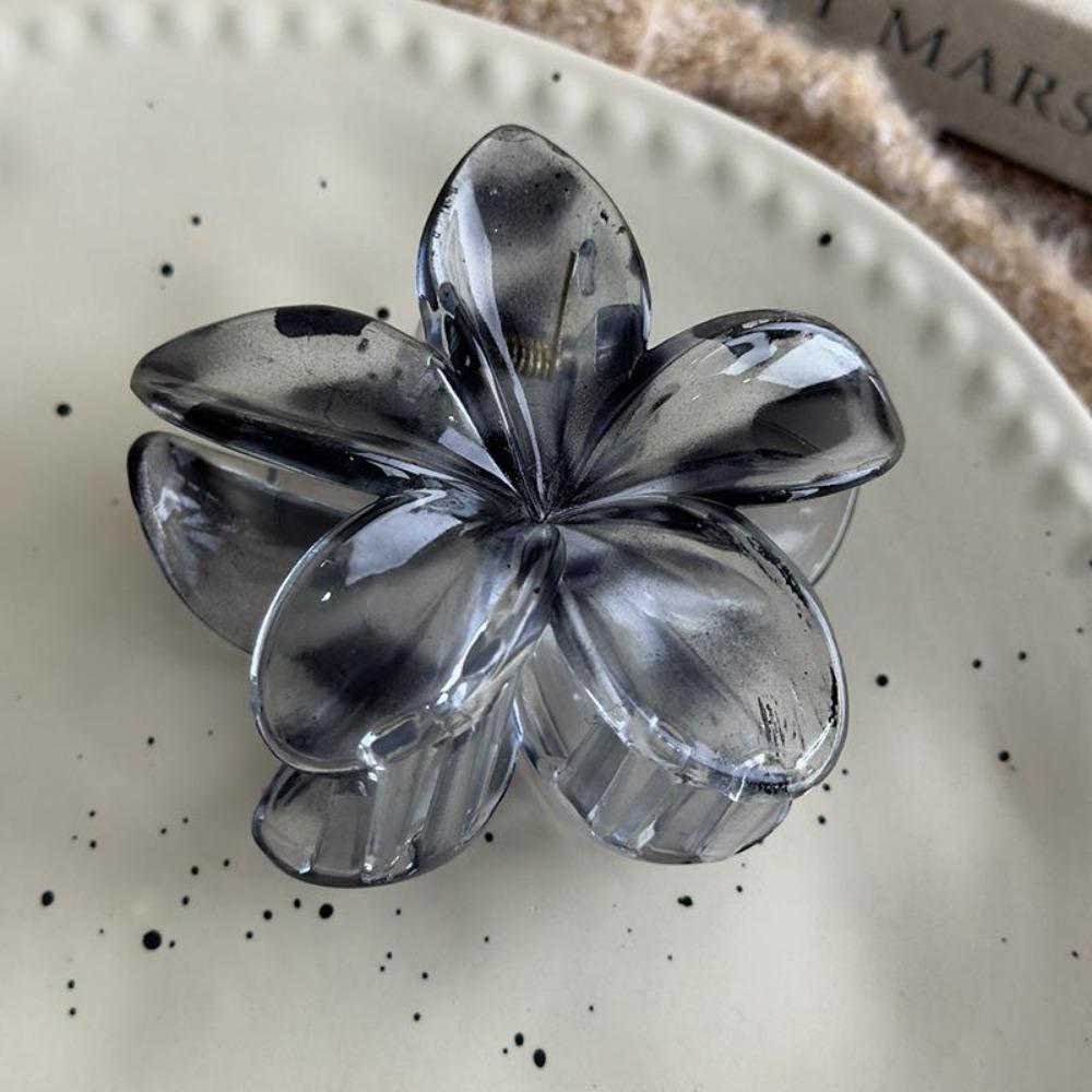 

Заколка-краб для волос в виде цветка для женщин, модные заколки для волос, заколки-крабы, аксессуары для волос для девочек, летняя заколка-акула, головной убор 1 шт. 8cm