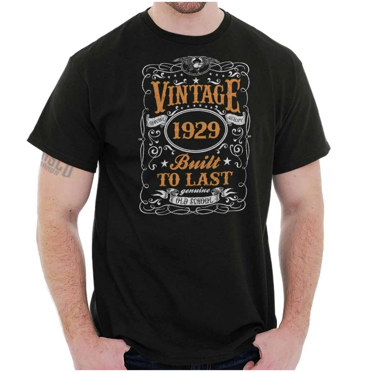Vintage Genuine 1920 Birthday Built To Last Womens or Mens Crewneck T Shirt Tee M