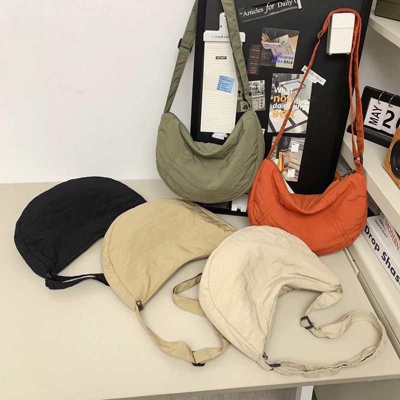 Нейлоновая сумка-хобо женская легкая сумка для мобильного телефона мужская сумка через — фото 7