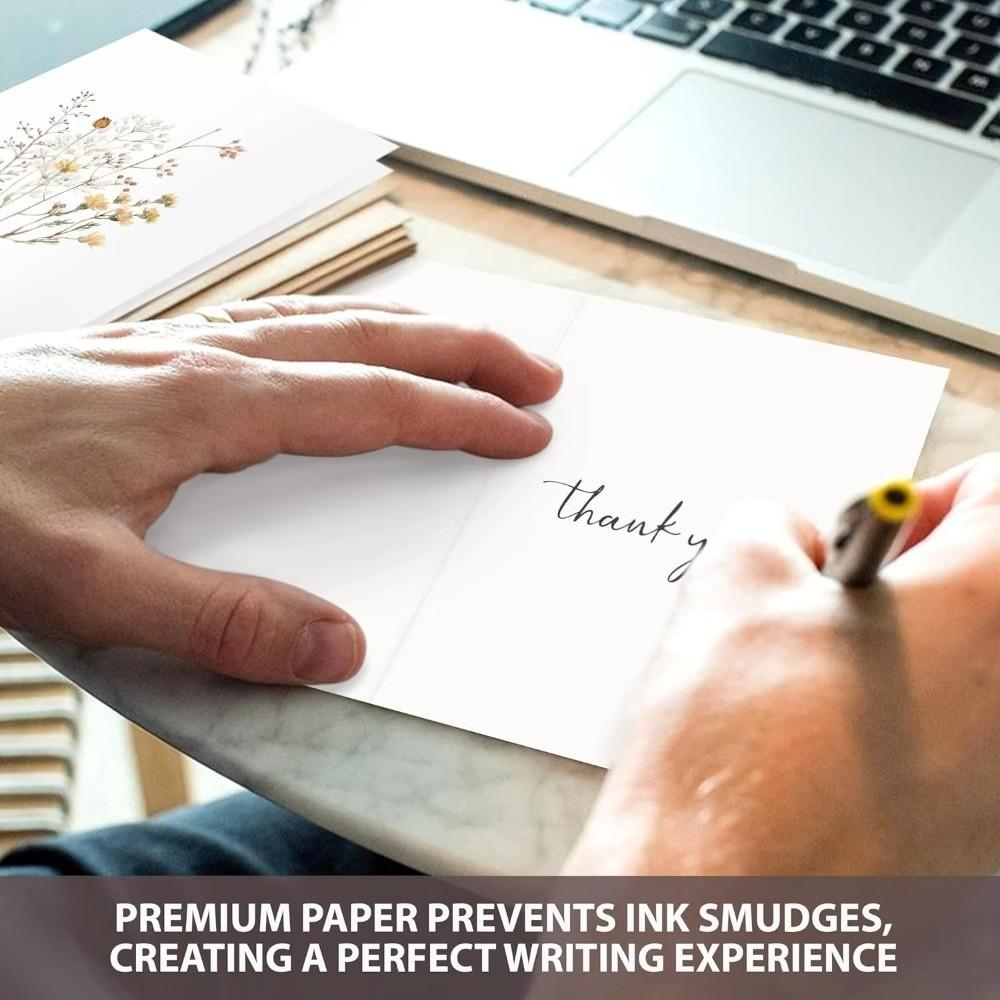 10 Pcs Watercolor Flower Blank Note Cards DIY Party Invitation Card Artistic Blank Greeting Cards