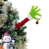 Elf Christmas Tree Decoration Doll Green Fur Monster Arm Doll Elf Decorations Xmas Room Tree Decor Party Supplie Room Tree Decor