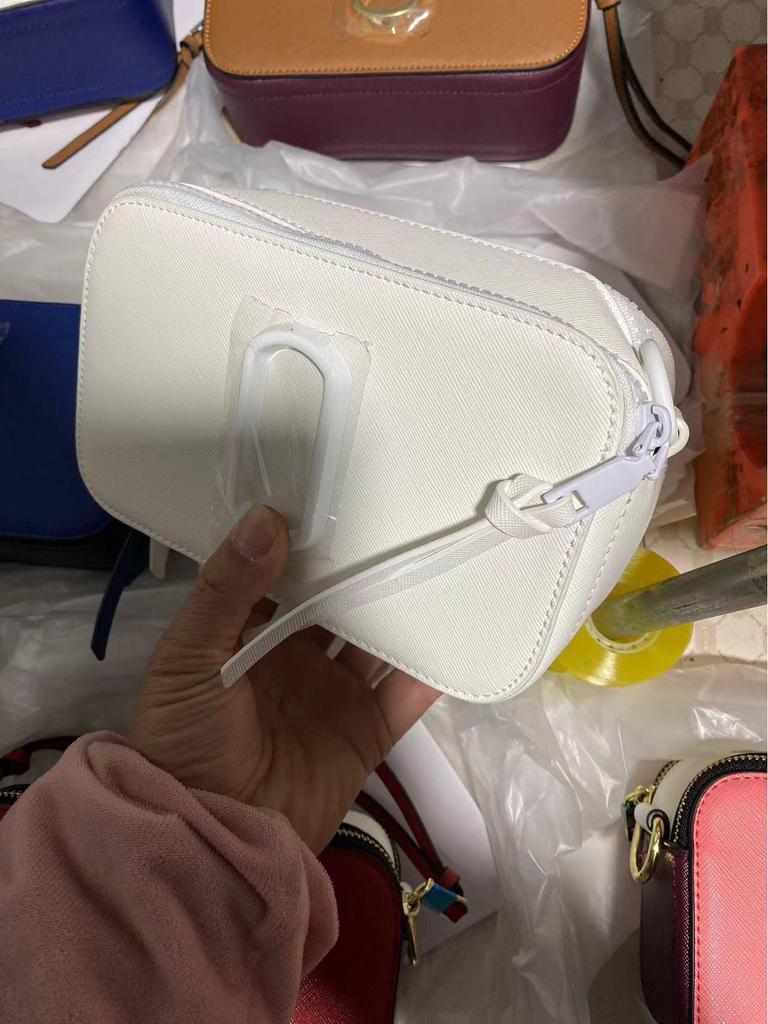 Women's 2025 Trendy Colorblock Wide Strap Camera Crossbody Bag with Double Zipper