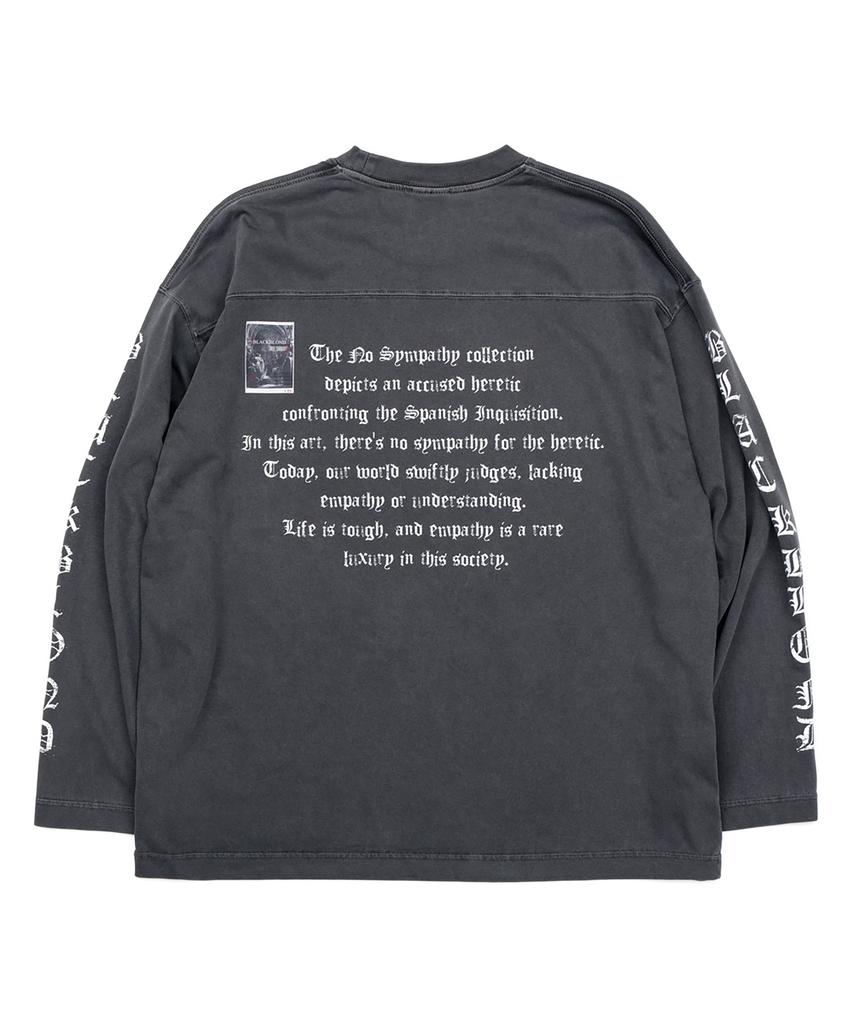 BLACKBLOND Vividi Crushed Face Pigment Long Sleeve Tee (Charcoal)