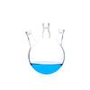 Abdo High Borosilicate Slanted Three-Neck Round Bottom Flask