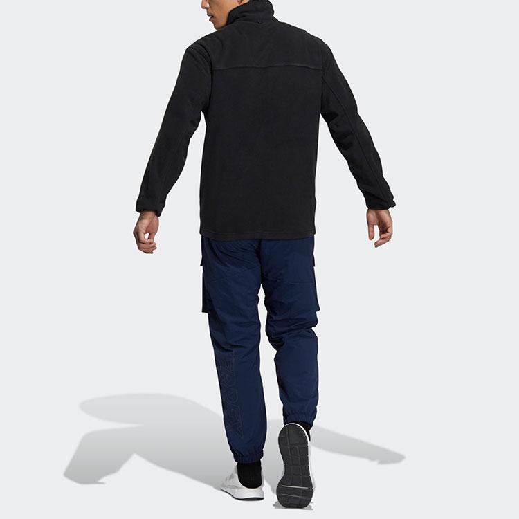 Adidas Three-In-One Long Sleeve Jacket With Zipper And Stand-Up Collar Unisex Outerwear Black H23107