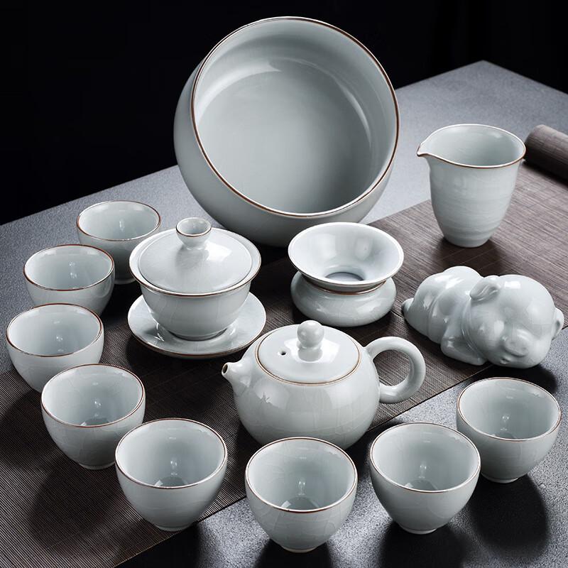 Ru Kiln Ceramic Kung Fu Tea Set