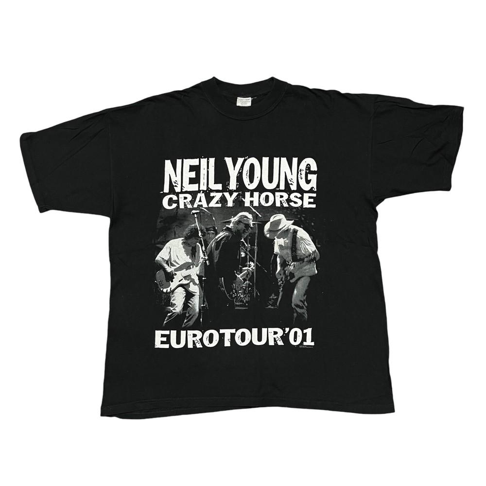 Vintage Neil Young Band T-shirt Large Tour Concert Bob Dylan Bruce Springsteen XXL
