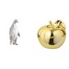 Penguin Fruit Sculpture Ceramic Resin Figurine Collectable Craft Decorative Ornament Animal Statue