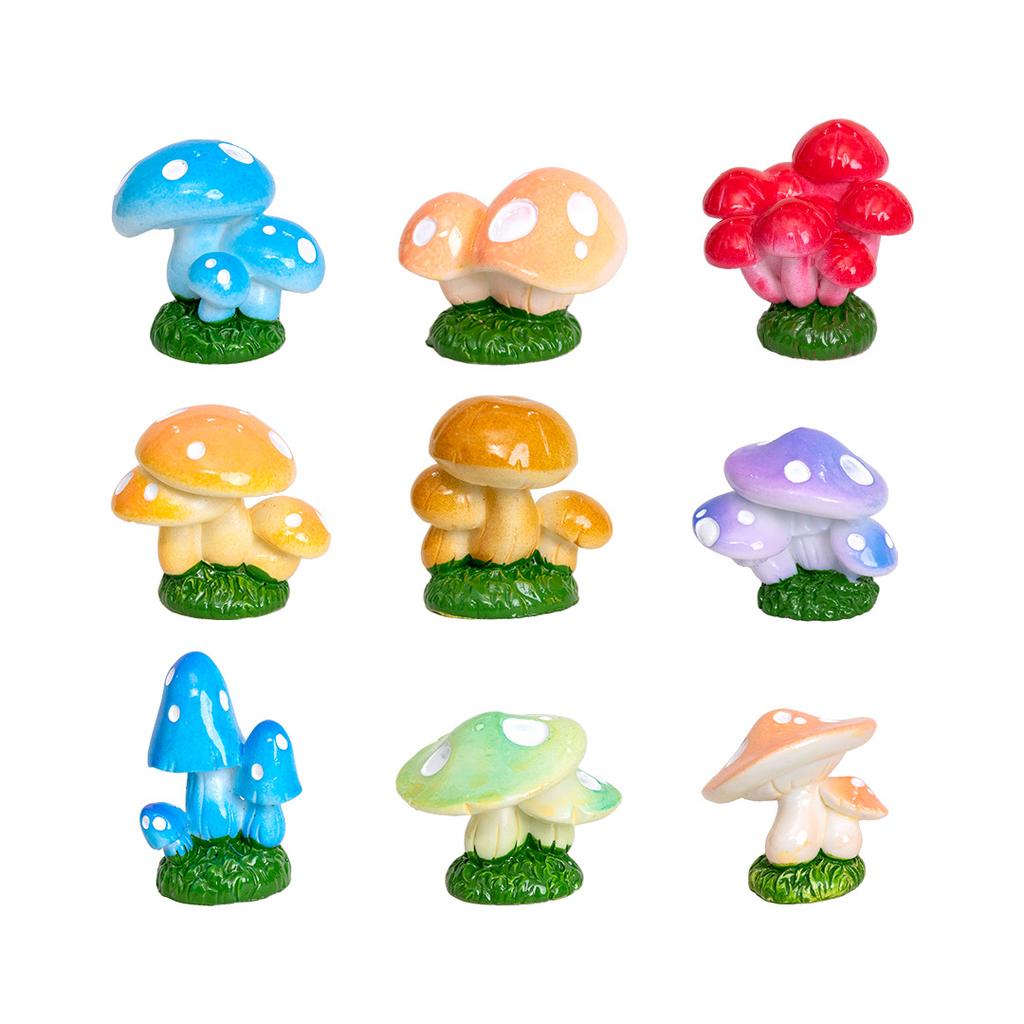 11 PCS Micro Landscape DIY Mushroom Decoration Set