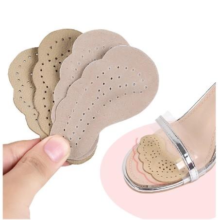 1 Pair Women Premium Leather Anti-Skid Sticker for High Heels Non-slip Inserts In Forefoot Self-adhesive Gel Insoles Foot Pads