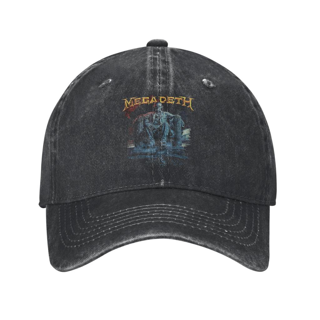 Megadeths New album tour 2026 Washed Baseball Cap Vintage Sun Hip Hop Hats Summer Women Unisex Outdoor Sport Snapback Cap