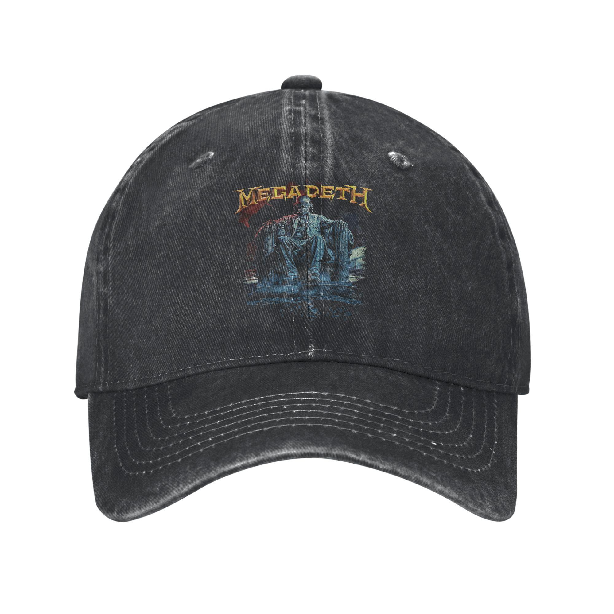 

Megadeths New album tour 2026 Washed Baseball Cap Vintage Sun Hip Hop Hats Summer Women Unisex Outdoor Sport Snapback Cap One Size