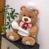 Peluche Orso Chef Coccoloso Giocattoli Morbidi Soffici Cartone Animato Uniforme da Chef Orso Bambola Calda Carina Compagno per Bambini Bambola Regalo di Compleanno Divertente