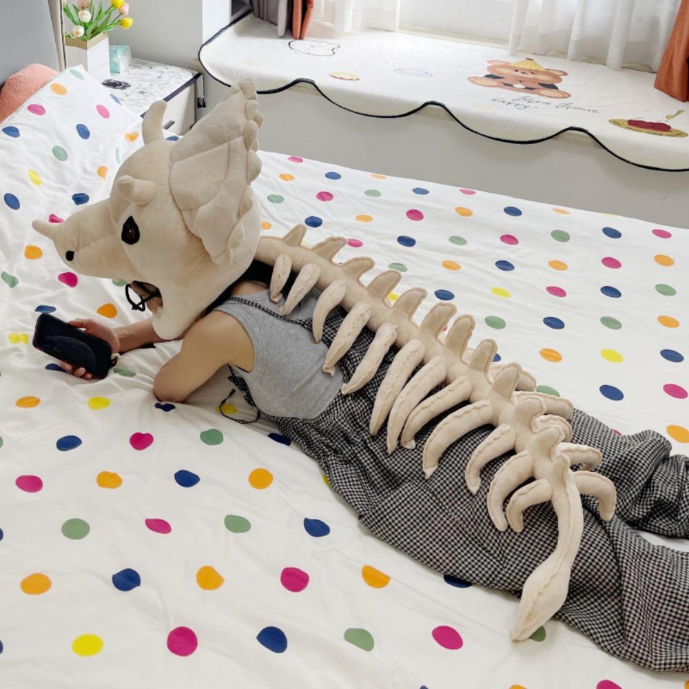 3D Realistisches Dinosaurierskelett Kostüm Atmungsaktives Cosplay Dinosaurierkopf Kapuze Foto Requisiten