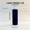 1PC Dark Blue Purple Lightning Storm Print 750ml Color Plastic Sports Water Bottle Leakproof Flip Straw Lid Suitable for Sports Office Home Use