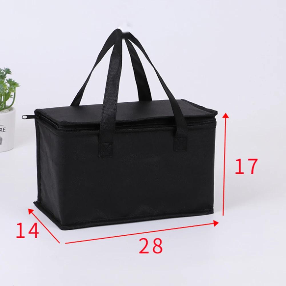 Insulated Thermal Cooler Bag Drink Storage Large Chilled Bags Cool Lunch Foods Lunch Box Zip Picnic Tin Foil Food Panier Repas