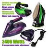 220-240V 2400W 5 Speed Ceramic Soleplate Electric Cordless Steam Iron Adjustable Charging Portable Clothes Ironing Steamer