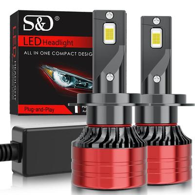 2Pcs 60000LM Ισχυρό αυτοκίνητο H4 H7 Led Headlight 6000K HB3 HB4 9005 9006 H1 H11 H8 9004 9007 9008 H13 9012 Hir2 Bulbs CSP 3570 Chips W Fog Lamp6