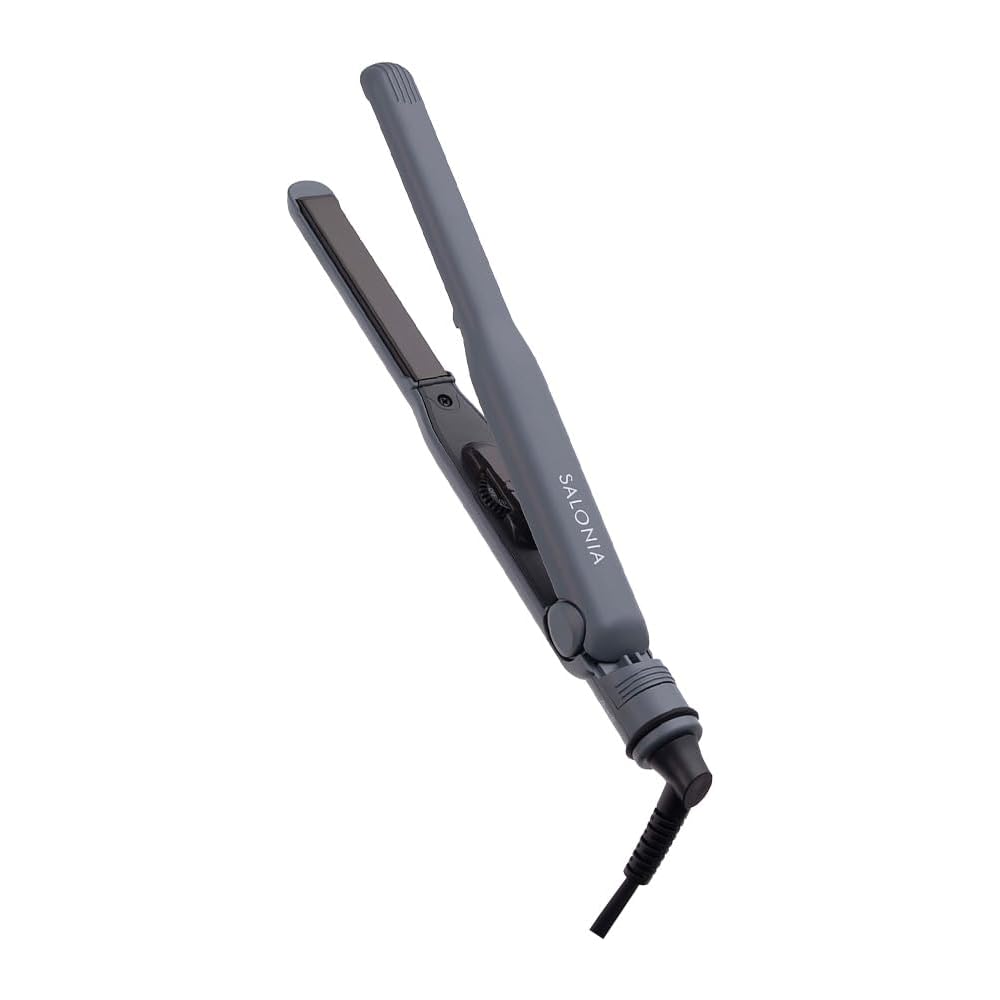 Salonia Hair Straightener 15mm Travel Compatible Gray SL-004SGR