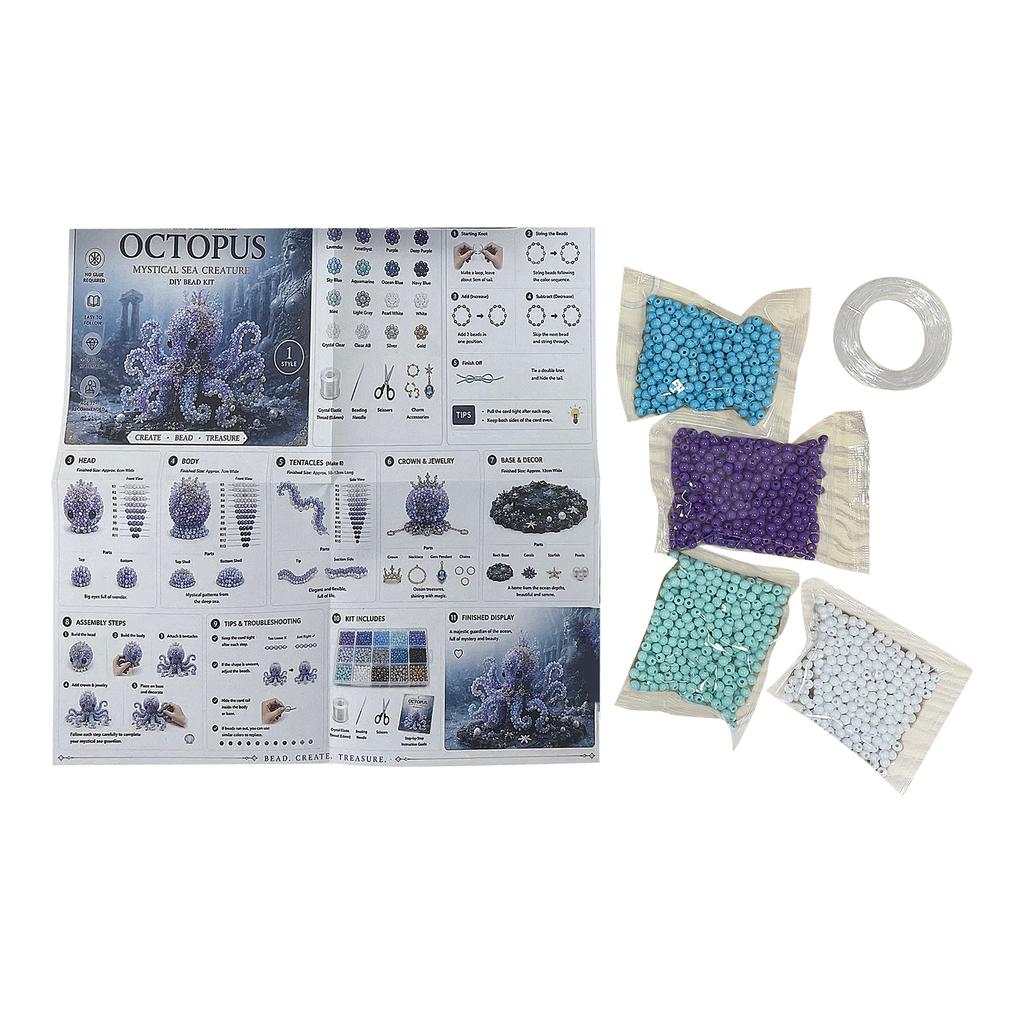 DIY Perlen-Set zur Schmuckherstellung - Verschiedene Perlen und , Armband Halskette und Anfänger