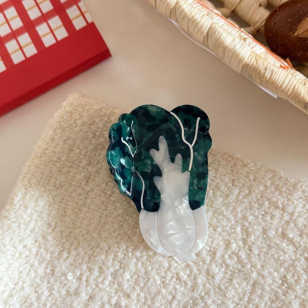 Sweet Vegetable Hair Clip Cute Acetic Acid Claw Clip Creative Fruit Shark Clip Daily