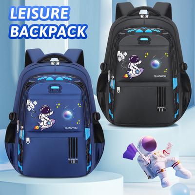 Skolēnu mugursomas SL izmērs Space Astronaut Print Bag Mugursoma Pusaudžu zēniem Skolas somas 1.-6. klase