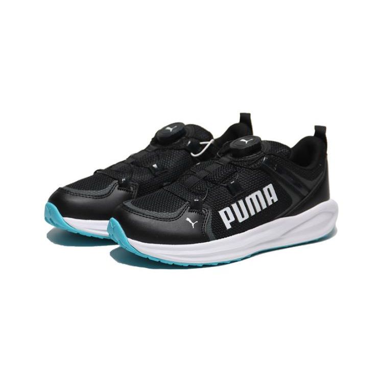 Puma Twitch Runner Durable Low-Top Kids Running Shoes Kids Running Shoes Black Blue 377358-05