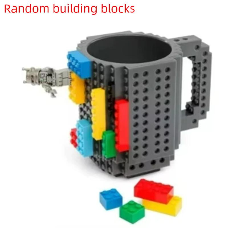 

350 мл Креативные кружки для молока и кофе, Дизайн строительных блоков, Подарки на день рождения, Персонализированные украшения, Детский DIY чайник для питья 350ml