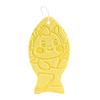 1/4Pcs Exfoliating Bath Sponge 3D Ultra Soft Body Scrubber Sponge Fish Shape Dead Skin Remover Reusable Bath Scrubber with Lanyard