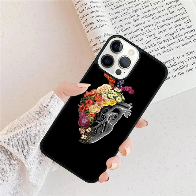 Human Heart Anatomy Phone Case For For iPhone 17 Air 16 15 11 12 13 14 Pro Ma Plus coque