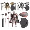Action Robot Figure Full Body Robot Medieval Knight Flexible Figure Joints Statue Movable Creative with 360 Degree Rotating Head