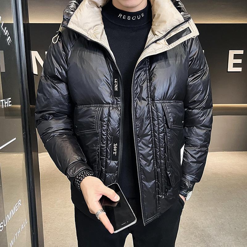 Down Jacket Men's 2025 New Handsome White Duck Down Cold-resistant and Warm Thickened Thin and Light Hooded Winter Jacket