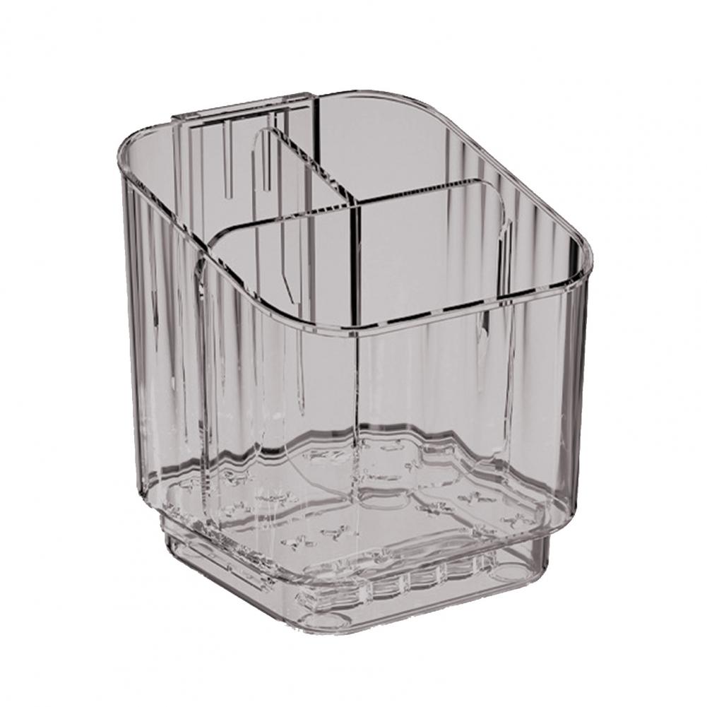 

3 Slots Toothbrush Holder Toothbrush Organizer Toothbrush Holder with Drain Tray Removable Divider 3-slot for Electric