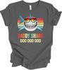 Daddy Shark Doo Doo Retro Sunglasses T-Shirt for Fathers