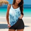 Women Swimsuit With Shorts Flowy Two Piece Swimsuits Bathing Swimwear