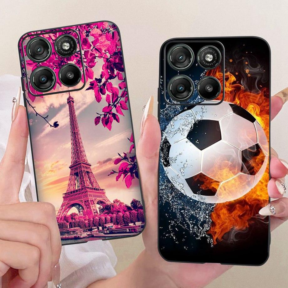 Flower Cartoon Fashion Design Phone Case For Motorola Moto G77 G67 5G Funda Soft Silicone Matte Back Cover XT2621-2 XT2621-4