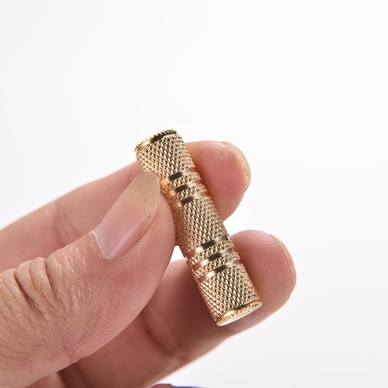 1PCS Gold Silver 3.5mm Female To Female Audio Adapter Connector Coupler Stereo F/F Extension