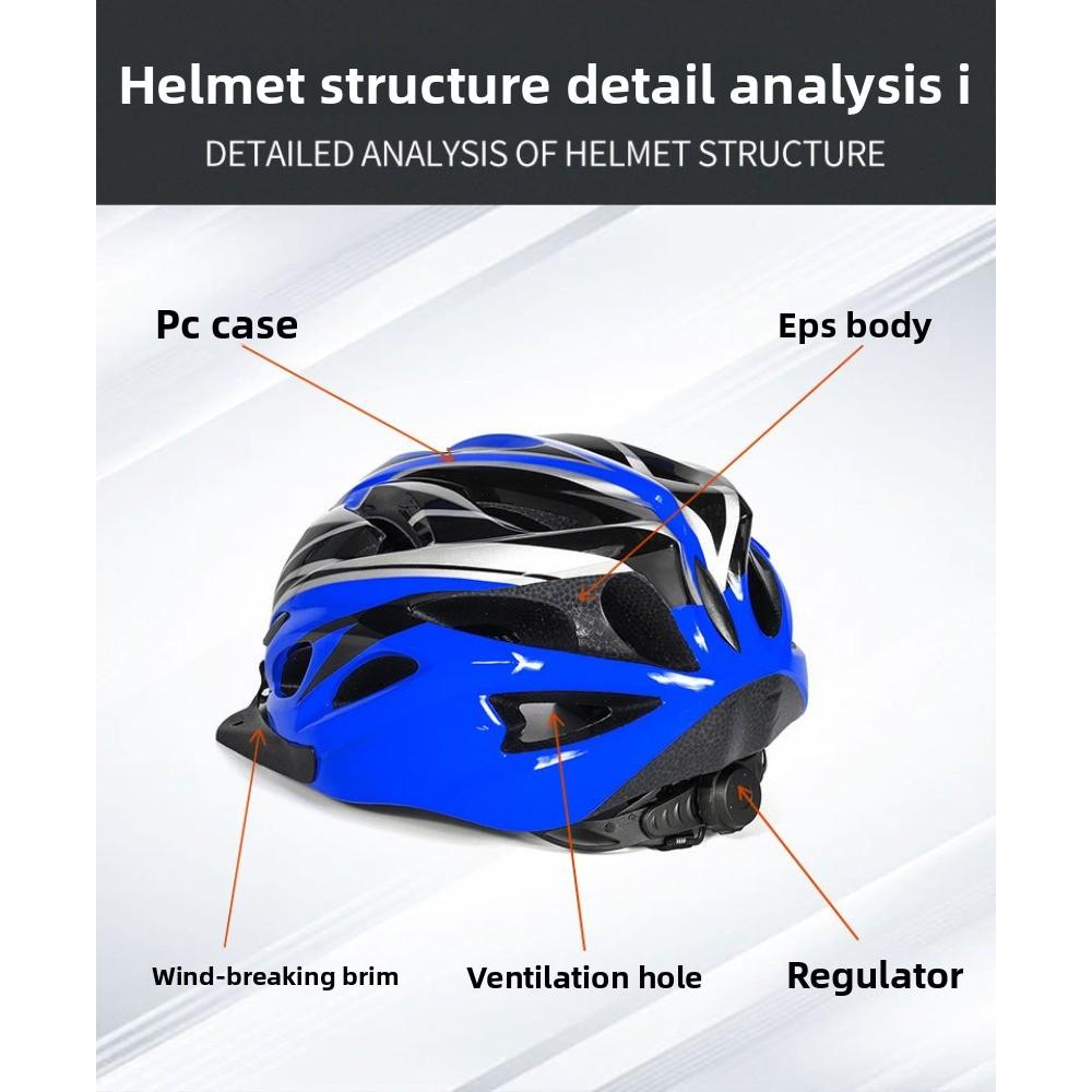 Cycling Helmet Mountain Bike Road Bike Adult Sports Helmet Breathable Anti-Collision Cycling Helmet