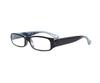 Bayline Stylish Square Reading with Hard 201A Glasses, Unisex, Case, (+1.5mm, Black)