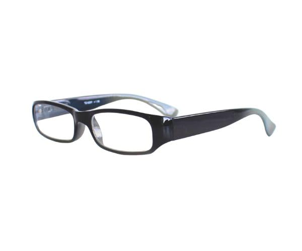 Bayline Stylish Square Reading with Hard 201A Glasses, Unisex, Case, (+1.5mm, Black)
