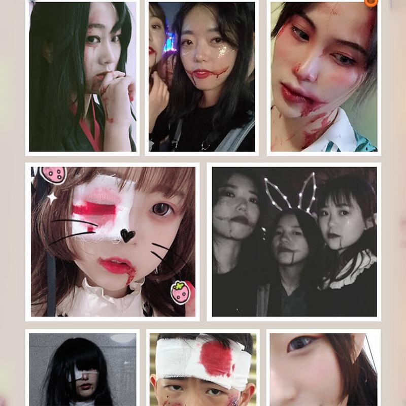 5Pcs Fake Drugs Halloween Party Supplies Fake Blood Capsules Mouth Women Liquid Makeup Blood Capsules