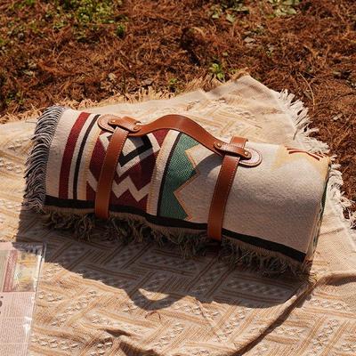Bohemian Picnic Mat: Thick, Moisture-Proof Outdoor Blanket for Camping & Outdoor Activities