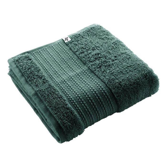 "Garance" Bath Towel 50 X 90 Cm / 100% Organic Cotton / 600 G/m² the Butterfly Effect - Emerald Garance - Bath Towel