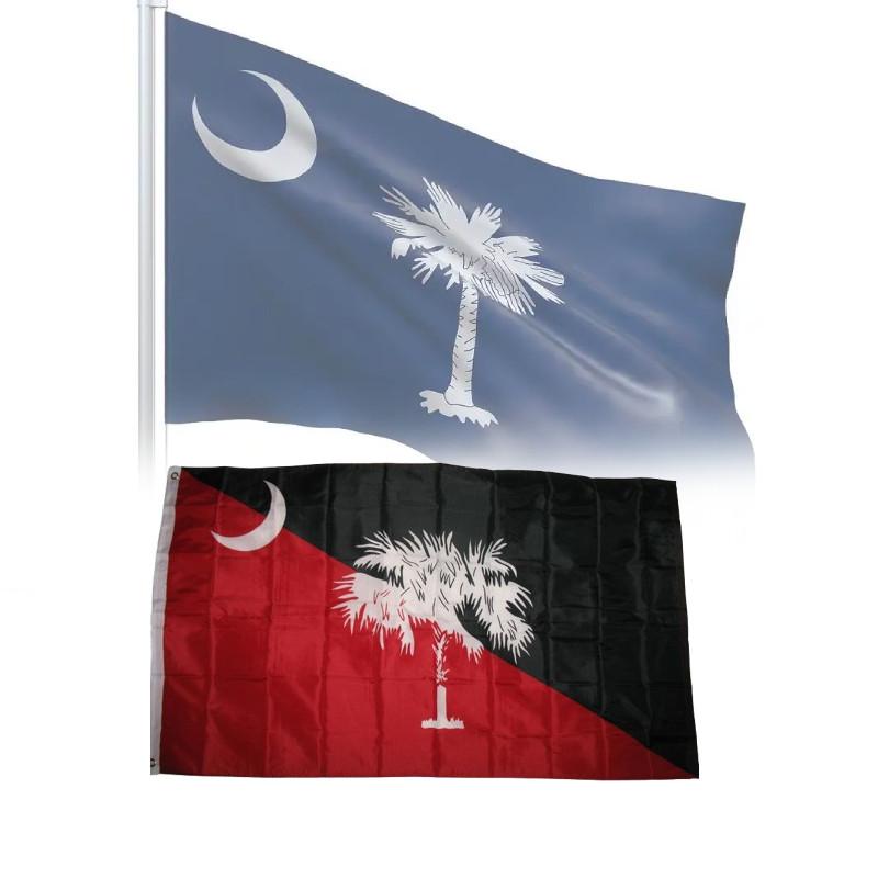 State 3x5 Of South Carolina Garnet Black Flag Banner Grommets Supplies Gamecocks
